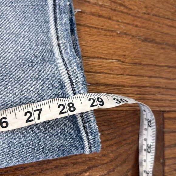 Express 90’s slim super high rise light wash jeans size 14 - Picture 7 of 15